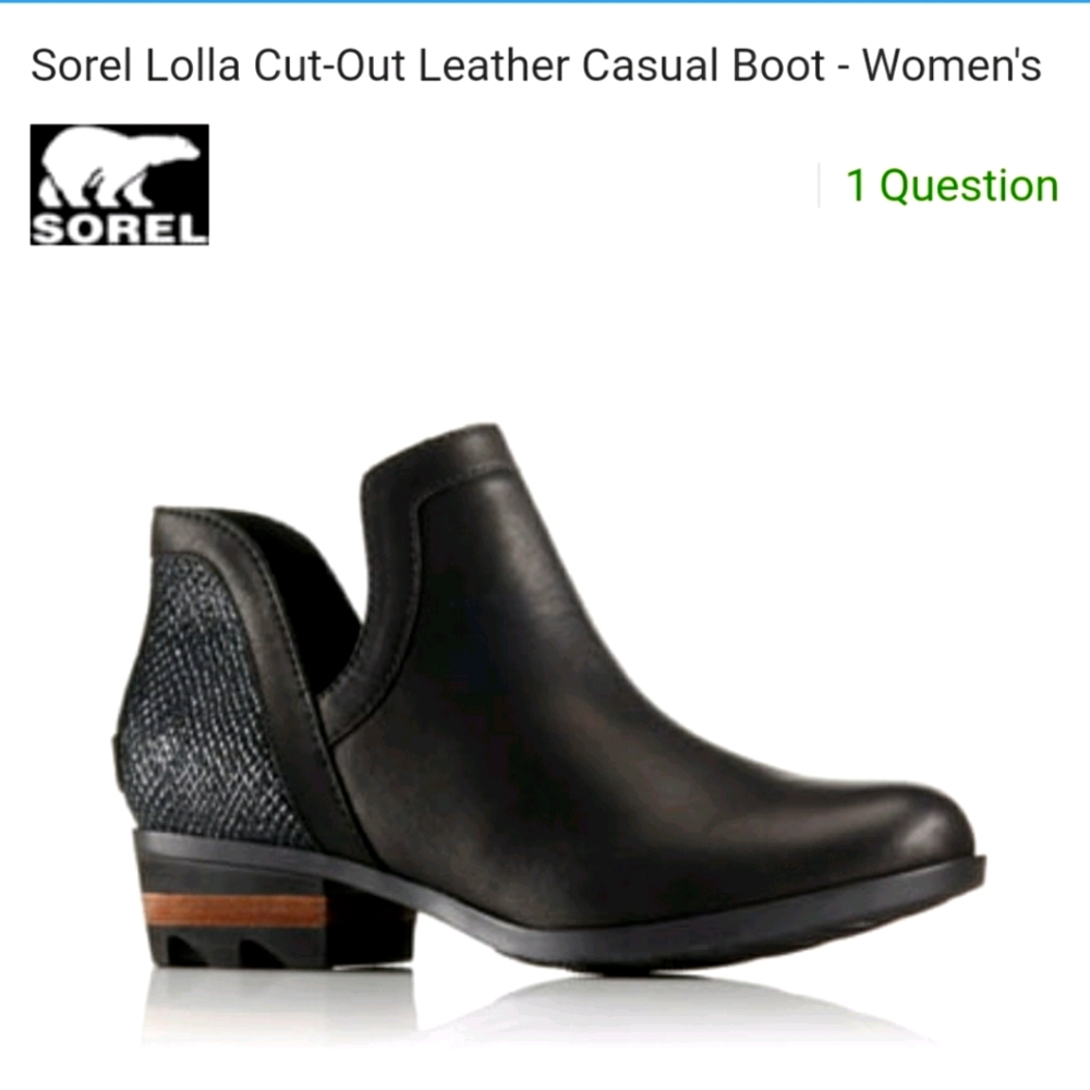 Sorel Lolla Cut-Out Leather Casual Boot